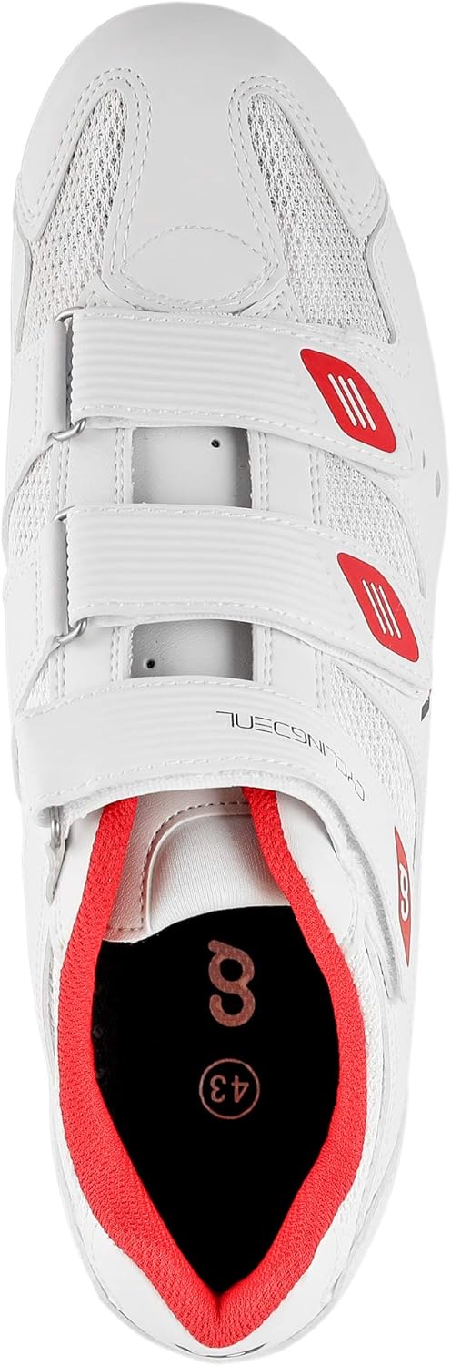 CyclingDeal Bicycle Road Bike Universal Cleat Mount Men's Cycling Shoes with 9-Degree Floating Look ARC Delta Compatible Cleats Compatible with Peloton Indoor Bikes Pedals: Sports & Outdoors