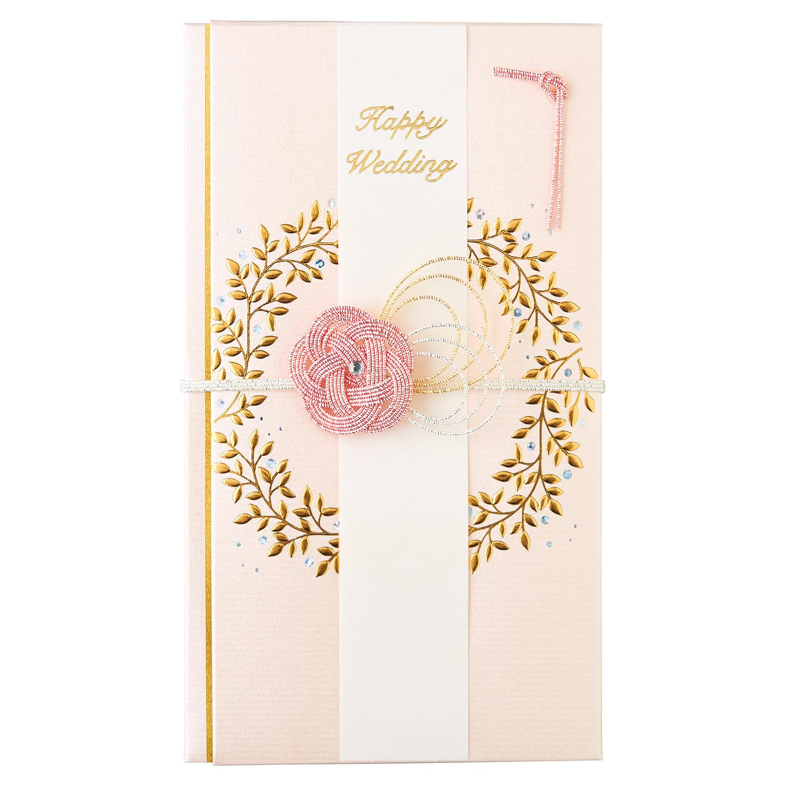 マルアイ 祝儀袋 結婚式 デザイン 洋風 リース 金封 ピンク 1枚 キ7P商品画像
