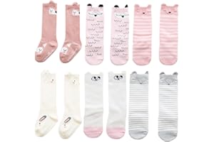 October Elf Christmas Fuzzy Socks for Kids Plush Cartoon Non Slip Fluffy Cozy Slipper Winter Warm Fleece Socks Pack of 6