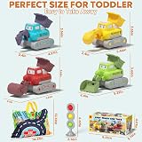 Lehoo Castle 6-in-1 Construction Toy Car Set Digger Bulldozer Rollers for view 8