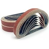 24 Pcs 120 Grit 1/2" x 12" Replacement Sharpening Belts for Work Sharp Knife &amp; Tool Sharpeners (WSKTS/WSKTS-KT/Mk1-Mk2)