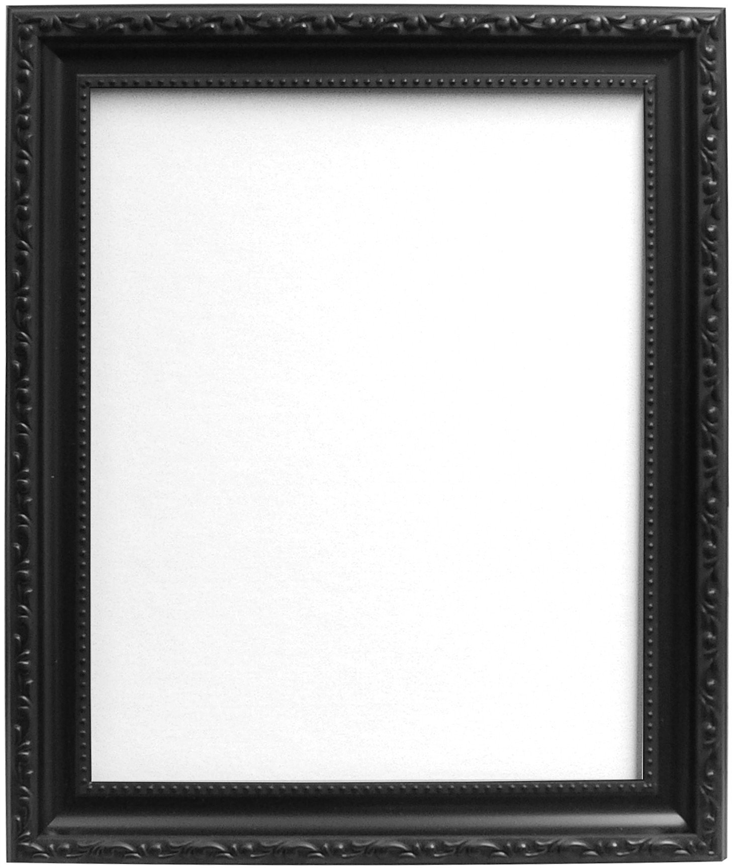 FRAMES BY POST Shabby Chic Black Picture Photo Frame 50 x 70 cm (Plastic Glass)