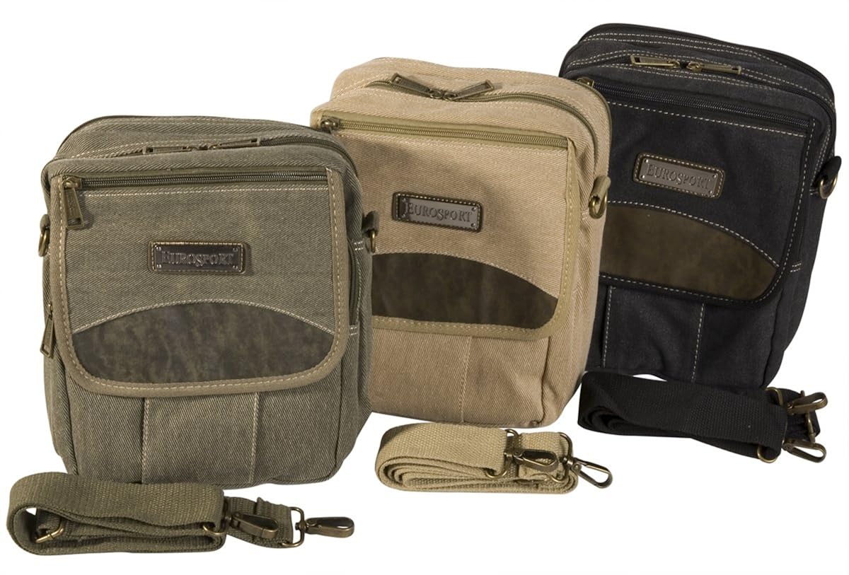 Eurosport Canvas Cross Body Bag B400Black