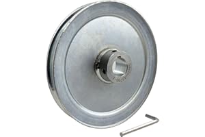 Saelno AB700-1 Single Groove Web Sheaves,7" OD 1 inch bore v Belt Pulley,Motor Pulley Carbon Steel for A B 5L 4L V-Belts