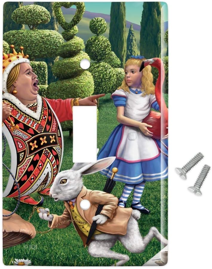 Graphics More Alice In Wonderland Garden Party Plastic Wall
