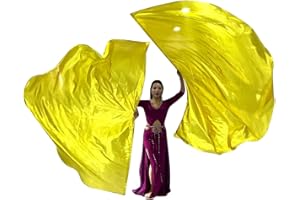 RUXIIAGN Praise Dance Worship Flags Set 55" Semicircle Angel Wing Double Flags with Scalable Stick Praise Flag for Dance Church, Gold
