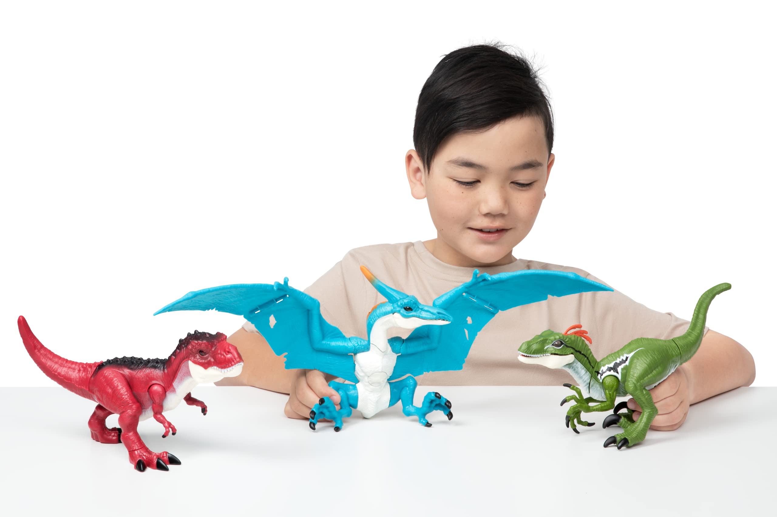 Robo Alive Dino Action Pteradactyl by ZURU Dinosaur Toys, Real Biting Action, Lifelike Roars Sound, Battery-Powered Robotic Interactive Electronic Reptile Toy for Boys