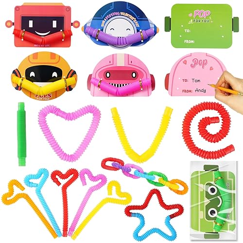 Vanblue 28 Packs Valentines Gifts for Kids Valentines Cards with