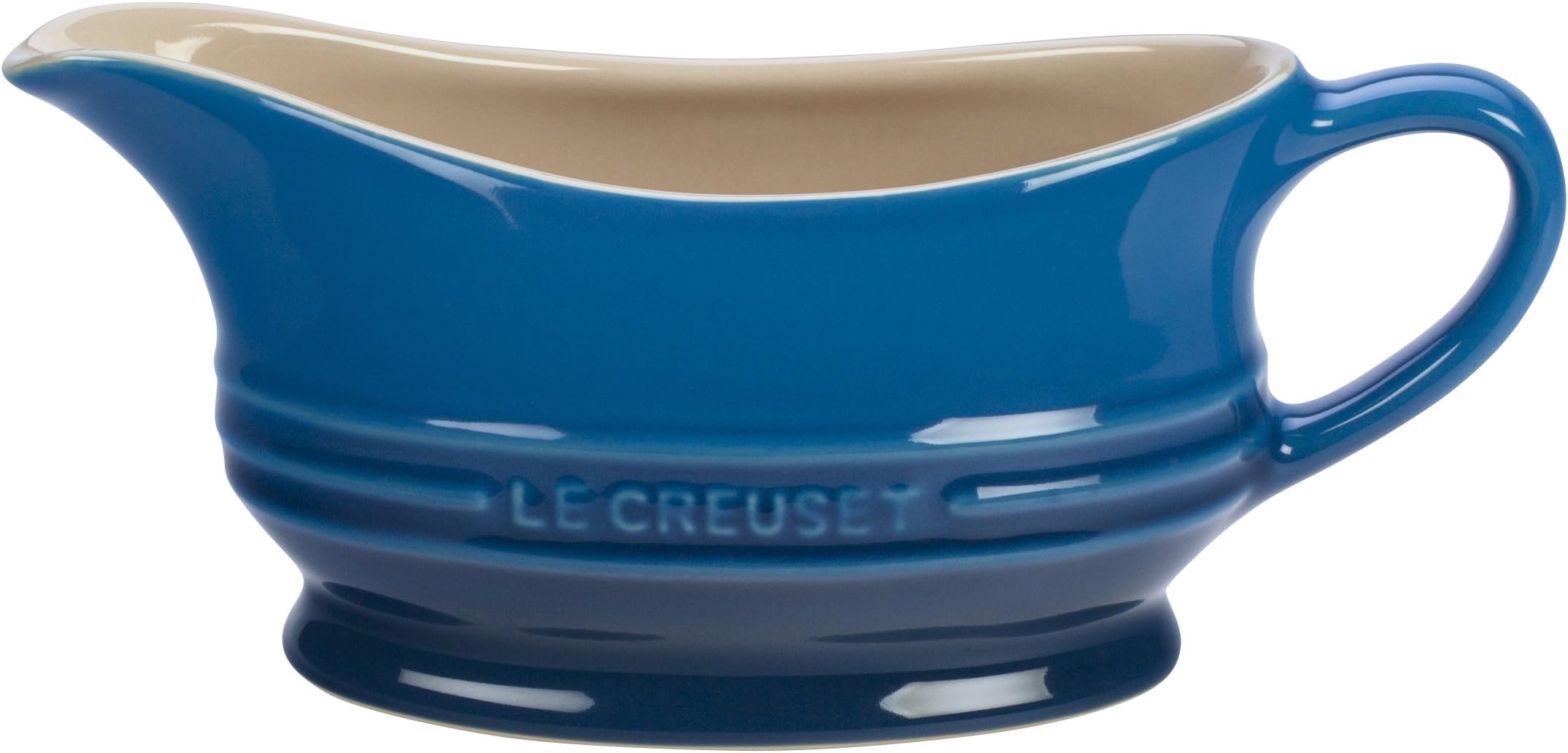 Le Creuset PG9700-1259 12-Ounce Gravy Boat, Marseille, Stoneware
