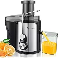 Juicer Machines Vegetable and Fruit, Small Compact 600W Centrifugal juicer, Quick Extract High Yield Pure Juice, 3…