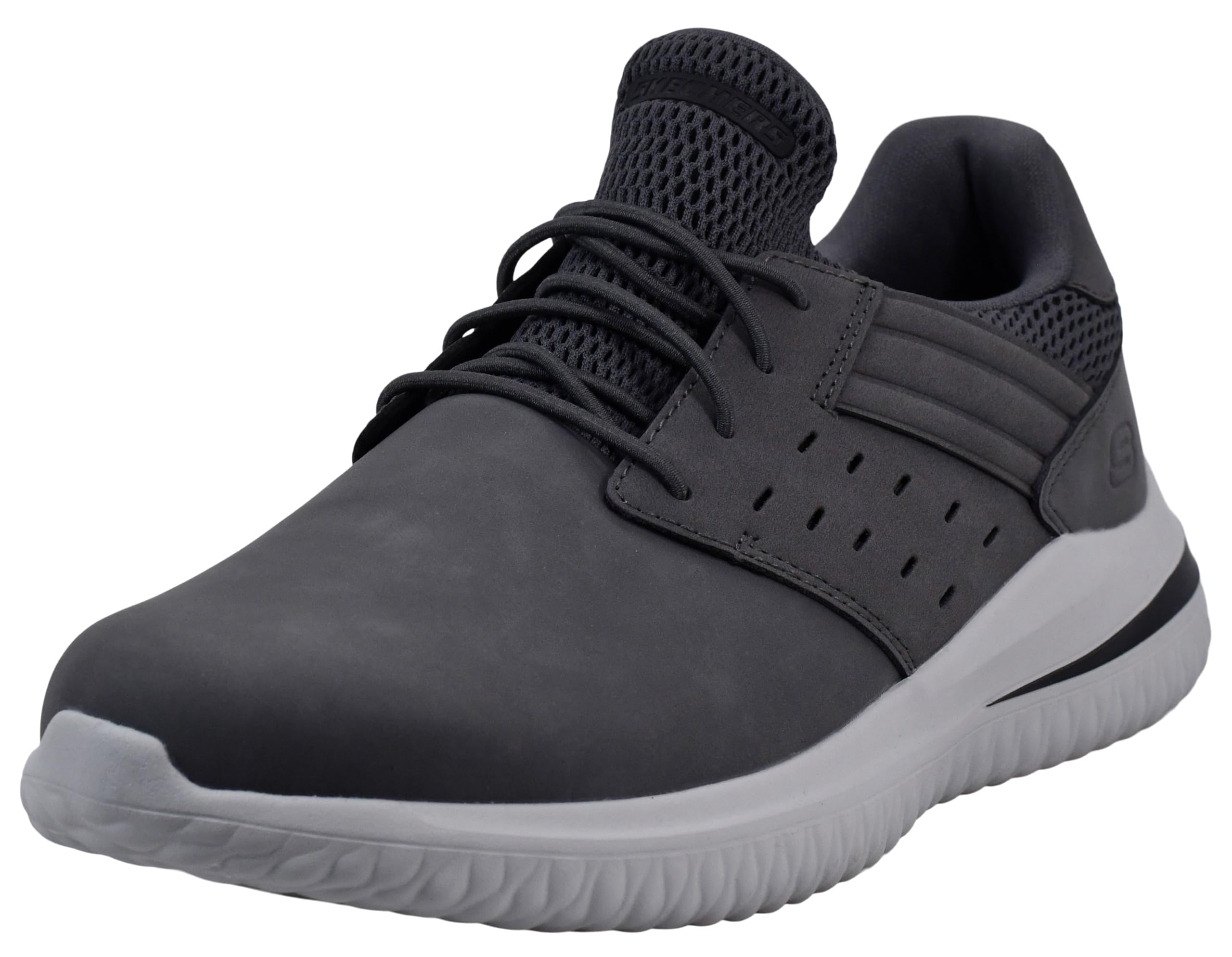 Skechers Men's Delson 3.0-Ezra Slip On Sneaker, Grey, 13 M US Image