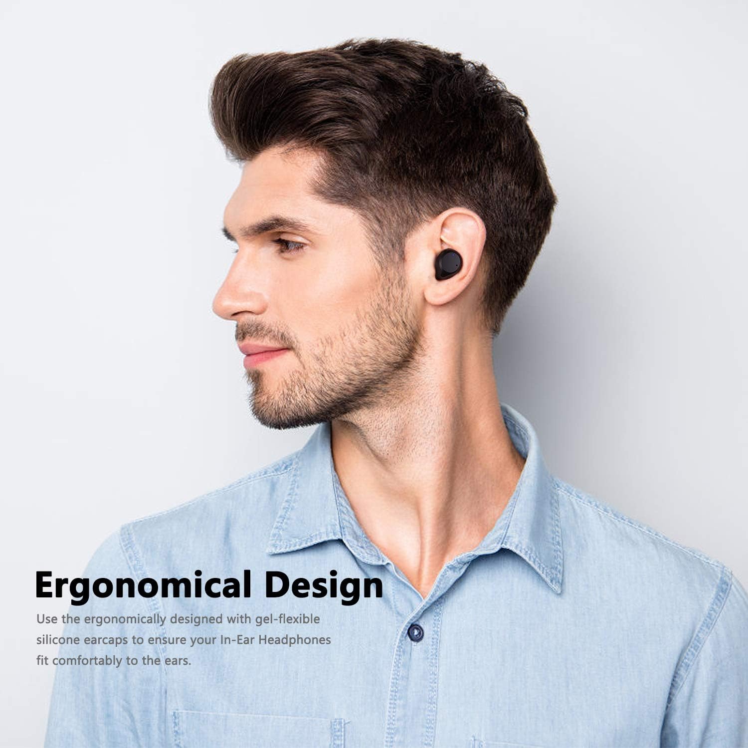 TOZO NC9 Hybrid Active Noise Cancelling Wireless Earbuds, ANC in Ear Headphones IPX6 Waterproof Bluetooth 5.0 TWS Stereo Earphones, Immersive Sound Premium Deep Bass Headset,Black: Home Audio & Theater