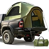 WildFinder Truck Bed Tent, Pickup Truck Tents for Camping 5.5-6.0 FT Bed | Waterproof PU3000mm Tent for Truck Bed, Heavy Duty Oxford Fabric Sleeping Truck Tent for Car Camping, Overlanding, Green