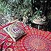 RawyalCrafts- Red Peacock Mandala Tapestries, Hippie Wall Hanging Tapestries, Throw Bedspread, Hippie Wall Tapestry, Handicrunch Dorm Decor