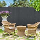 VOUNOT PVC Privacy Screen 1000 x 500 cm Grey Reinforced Outdoor Fence view 4
