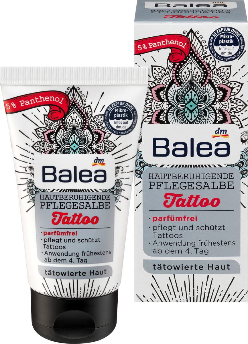 Balea Tattoo Care Skin Soothing Ointment for Tattooed Skin 50 ml