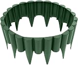 SolaDirect Green Lawn Edging Palisade 2.5m Ground Stakes PP Fence Border view 4
