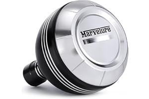 MARVELURE Power Handle Knob Fishing Spinning Reel Accessories for Shimano Type A, Daiwa Type S (Black Silver, 1.5 inches / 38 mm)
