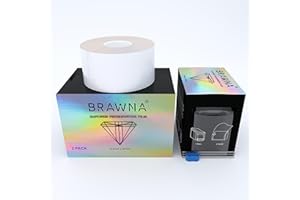 BRAWNA 2 Pack - 1300 Ft [ 400 M ] Preservative Film – PMU Wrap for Lip Blush, Eyebrow Lamination, Tint Kit & Lash Lift – Microblading Wrap - PMU Supplies