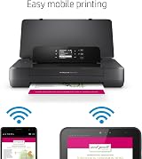 HP Officejet 200 Colour Wireless Mobile Printer Black 2M32H38 view 3