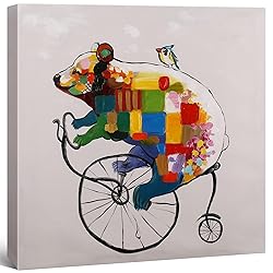 Art Hub Bear Cub Penny-Farthing Modern Pop Animal
