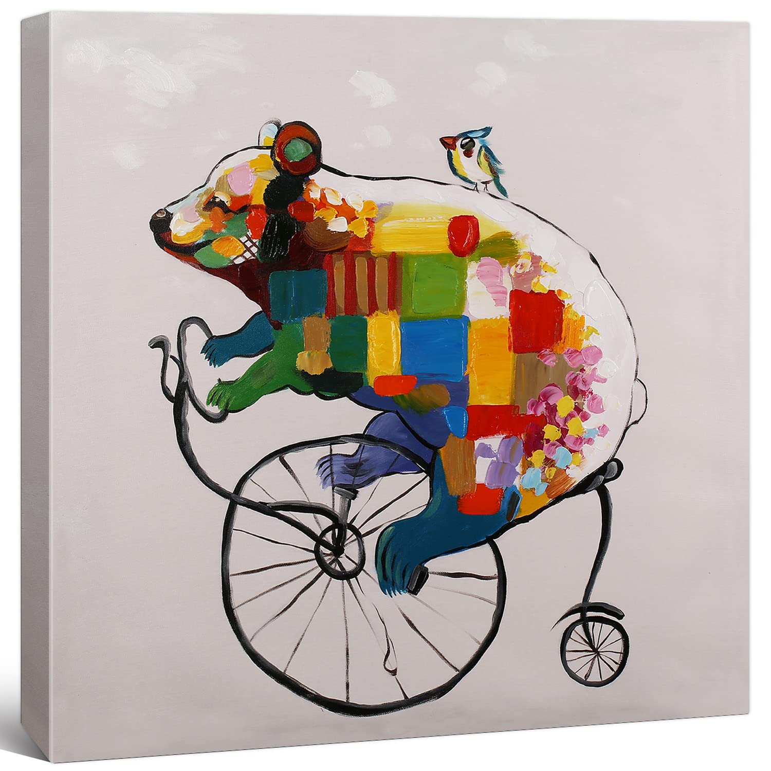 Art Hub Bear Cub Penny-Farthing Modern Pop Animal
