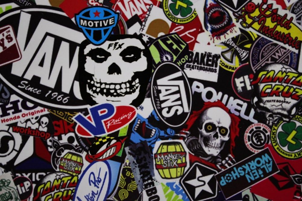 50 x 150 CM-Glossy Film sticker BoMB Stickerbomb Stickerbombfolie