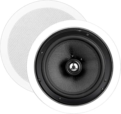 Amazon Com Osd Audio 8 In Ceiling Speaker Pair 150w Stereo Speakers Pivoting Tweeter Ice840 Home Audio Theater