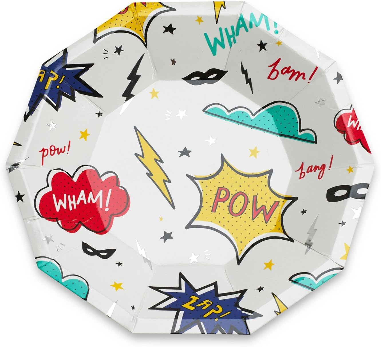 Daydream Society Superhero Small Paper Party Plates, Pack of 8
