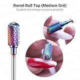 MelodySusie Nail Drill Bits Set Carbide 3/32 Inches 7pcs Rainbow Professional view 4