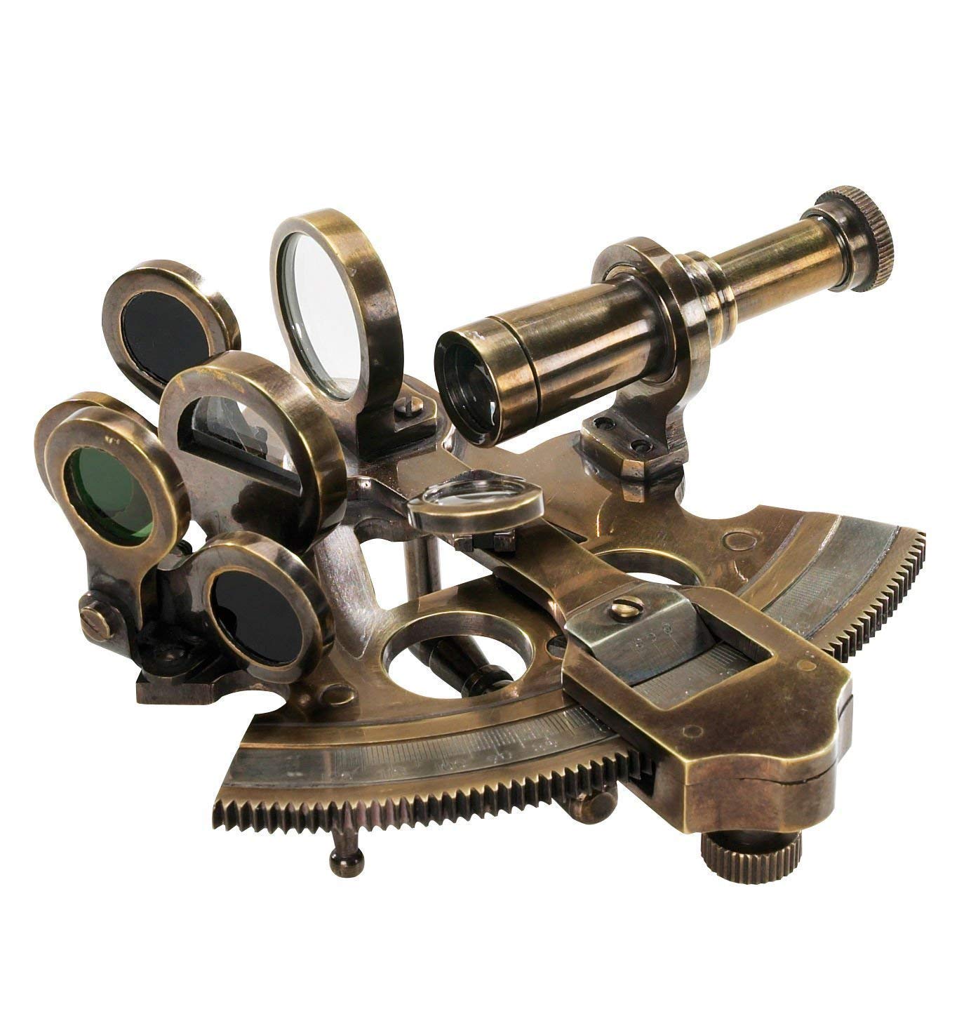 Samara Nautical Bronze Sextant Solid Brass Ship Astrolabe Navigation Instrument