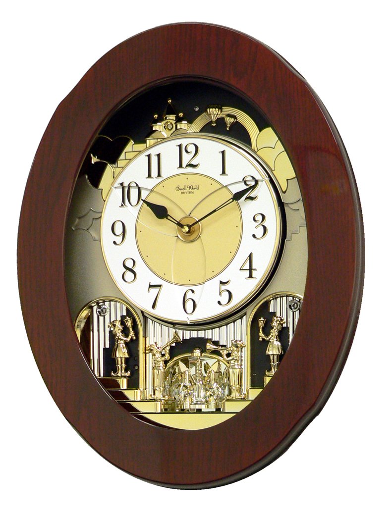 Rhythm USA Magic Motion Clock, Wood, 20.7" H x 16.4" W Amazon.co.uk