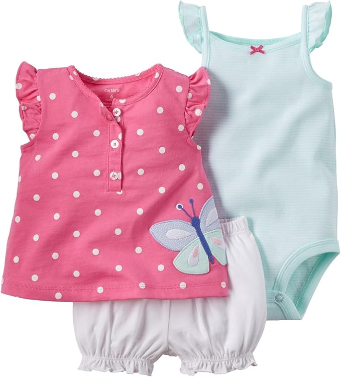 Carter's Baby Girls' 3 Piece Diaper Cover Set 121g384 Clothing