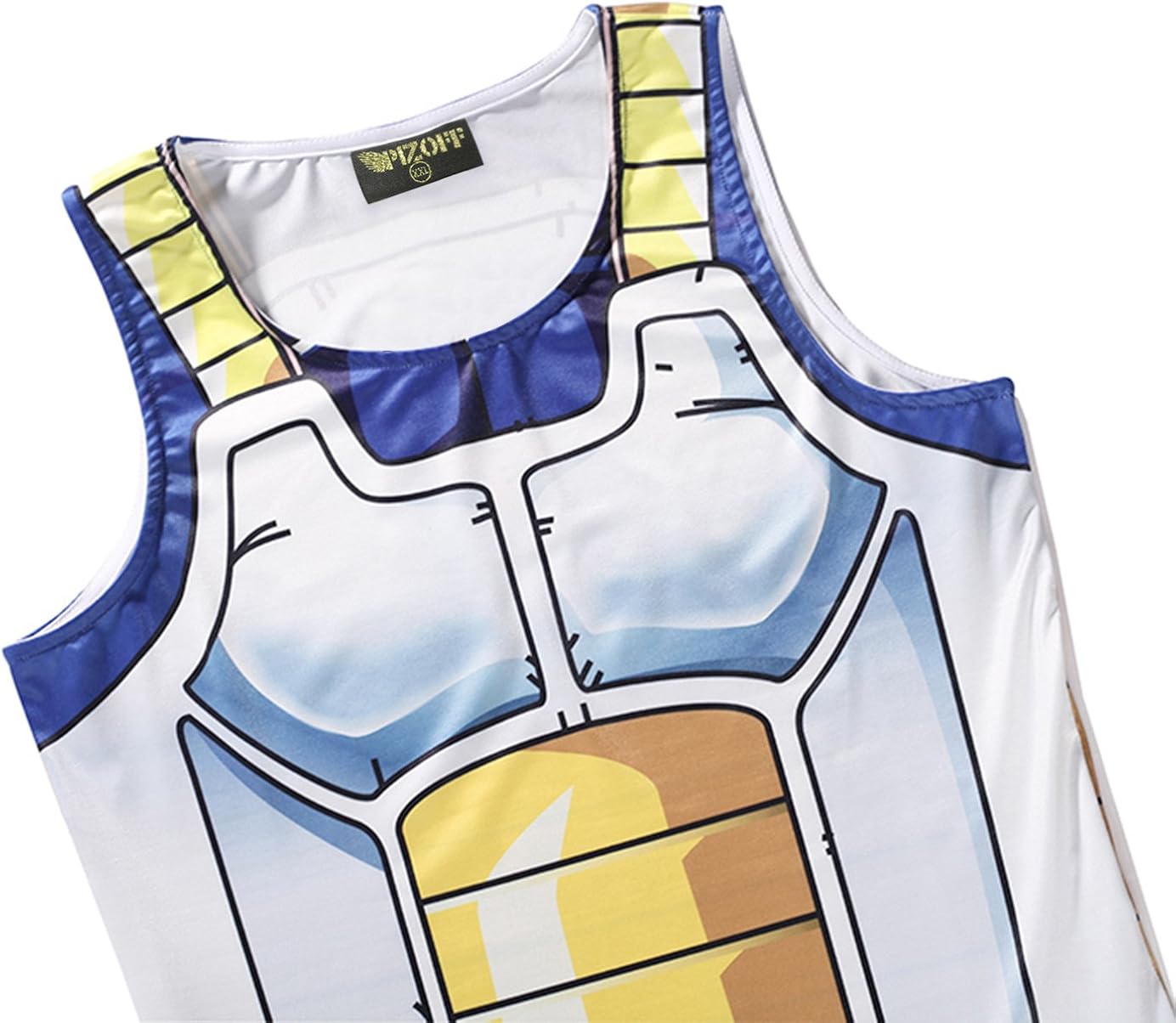 PIZOFF Unisex 3D Cartoon Print Work Out Compression Muscle Tank Top: Clothing
