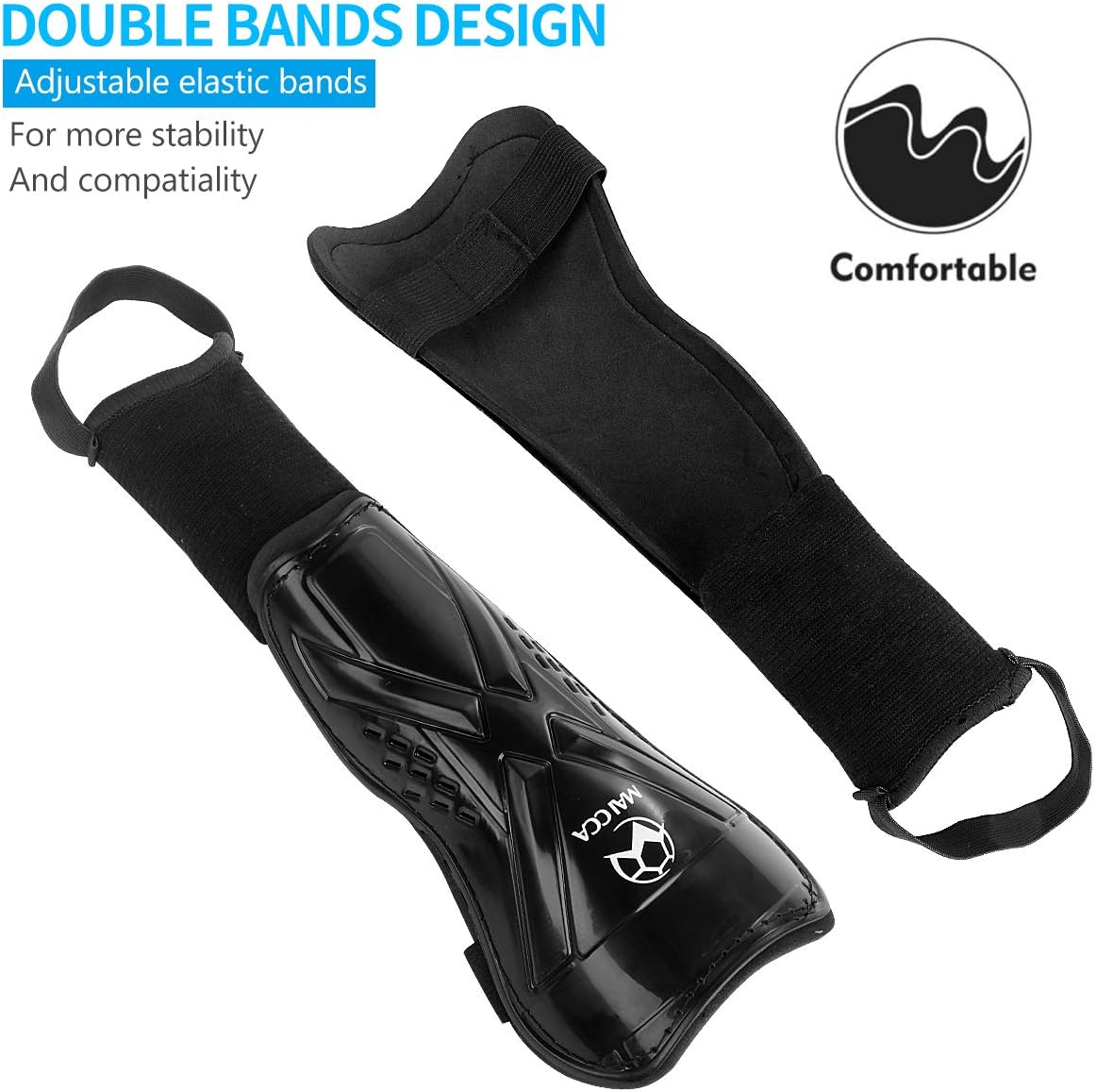 Outfun Youth Soccer Shin Guards, Kids Soccer Shin Pads, Child Calf Protective Gear, Soccer Equipment with Ankle Sleeves for 3-14 Years Old Boys Girls Toddler Kids Teenagers : Sports & Outdoors