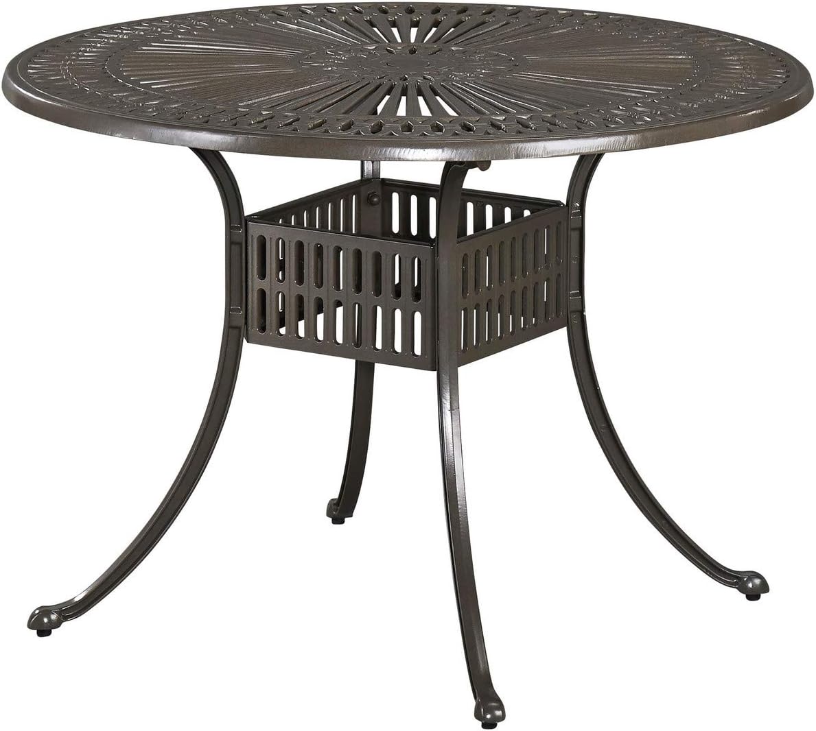 homestyles 6661-30 Outdoor Dining Table, 42Lx42Dx29H, Taupe : Garden & Outdoor