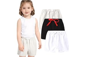 HSTiSan Kids Shorts Cotton Running Athletic Lightweight Short Toddler Girls Fashion Dolphin Beach Sports