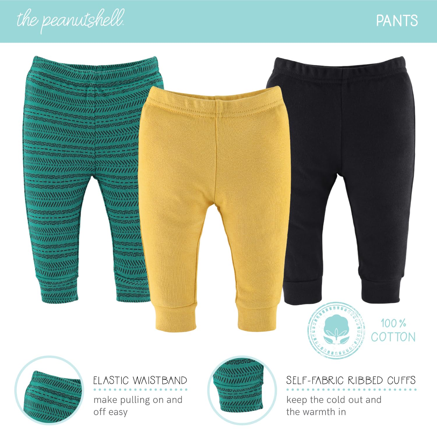 The Peanutshell Baby Layette Gift Set for Baby Boys - 16 Piece Boy Baby Clothes Newborn to 9 Months - King of the Jungle
