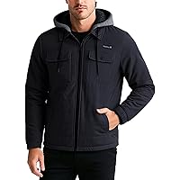 Hurley Mens Bomber Jacket - Soft Cozy Sherpa Lined Weather