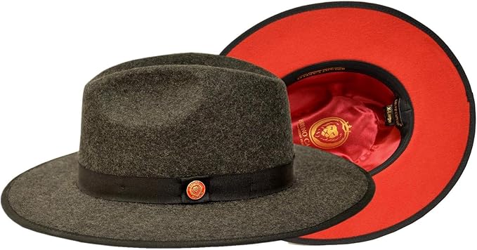grey fedora hats for men