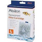 Aqueon 12 Pack of Replacement Filter Cartridges, Large, for QuietFlow Aquarium Filters