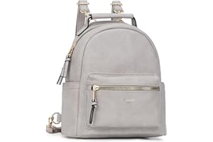 Chinllo Backpack Purse for Women Class Vegan Leather Fashion School Daypack Multipurpose Design