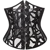 Corset Tops For Women Satin Overbust Lace up Busiter Shapewear Outfit