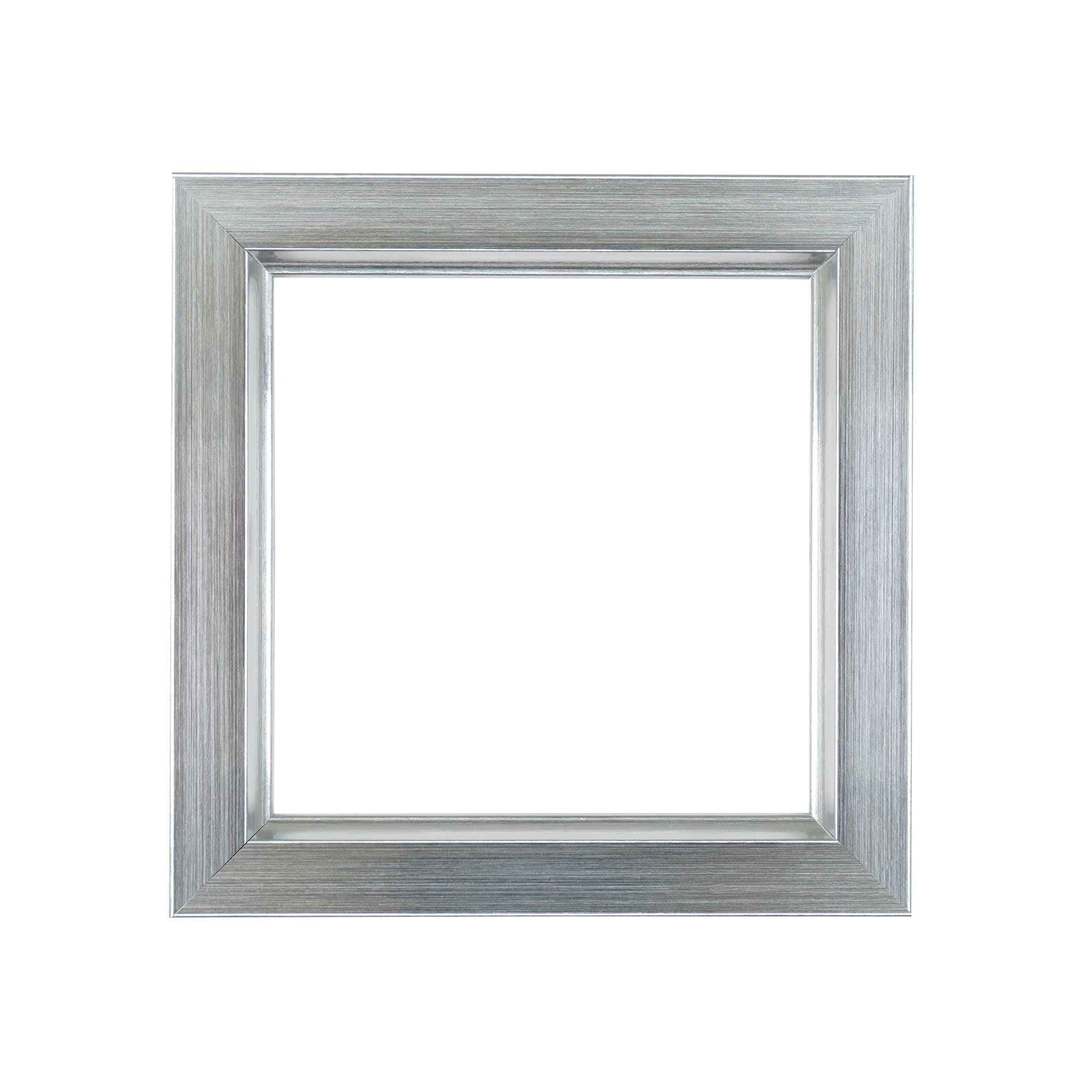 ElekTek Decorative Switch Surround Frame Cover Finger Plate Rivoli Silver Grained