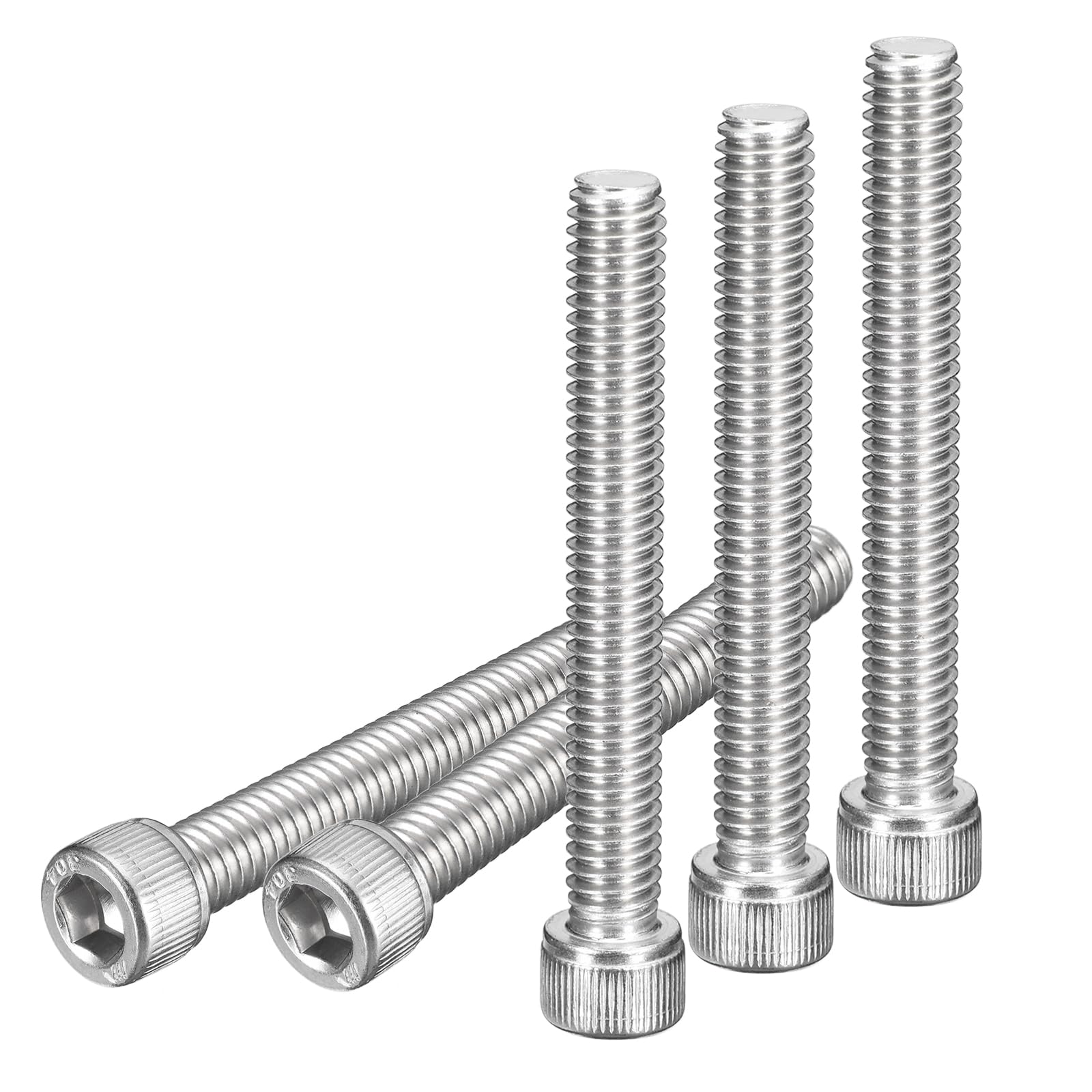 DTGN 5/16-18x2-1/2" Socket Head Cap Screws Bolts, 15Pcs 304 Stainless Steel 18-8, Machine Hex Socket Screw, Hex Drive, Bright Finish, UNC Coarse Thread Fully Threaded