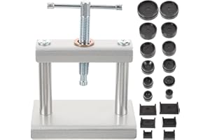 AKOOSY Watch Repair Kit with Adjustable Press Tool for Screw-On Back Covers Suitable for Mechanical and