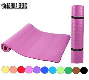Amazon.com: Gorilla Sports – Esterilla de yoga XL Deluxe NBR ...
