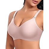 Ganado Seamless Wireless Bras for Women No Underwire Bras Supportive Bralette Padded Comfort T Shirt Bra