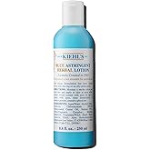 Kiehl's Blue Astringent Herbal Lotion, Soothing Facial Toner for Oily Skin, Instant Refreshing Spot Treatment & Men's Aftershave Lotion, Soothes & Balances Skin, with Menthol & Camphor - 8.4 fl oz