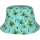 YFBXHSN Summer Bucket Hat Hawaiian Bucket Hat Fashion Beach Cap for Men Women Outdoor Fisherman for Beach Travel Headwear
